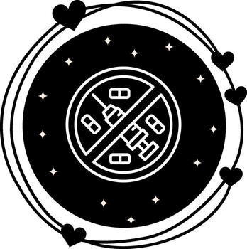 No Drugs Compact User Interface Element vector