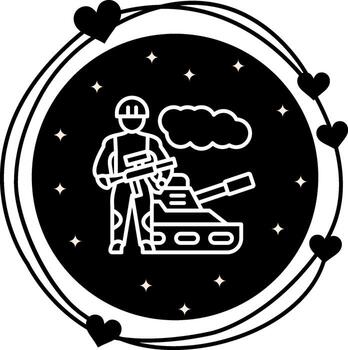 Tanker Soldier High Resolution Design Object vector