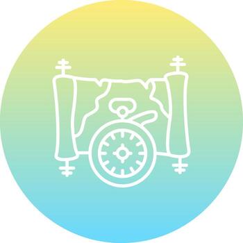 Desplazarse mapa Brújula claro usuario interfaz gráfico vector