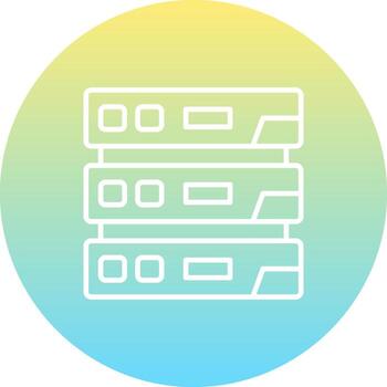 servidor distintivo creativo diseño diseño vector