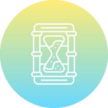 Sandglass Custom Minimal Design Mark vector