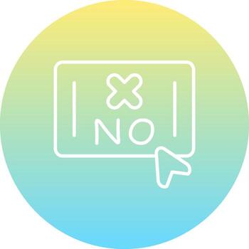 No Decision Sharp Creative Design Object vector