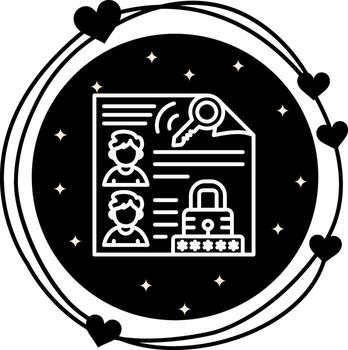 Access Control List Compact Flat Design Graphic vector