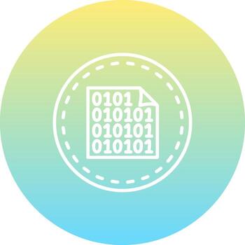 Binary Code Modern Flat Graphic Symbol vector