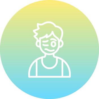 Woozy Boy Abstract Digital Art Object vector