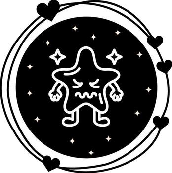 Disgusted Star Adaptive Web Graphic Element vector
