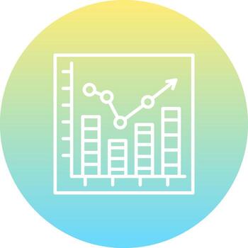 Progress Chart Balanced Modern Graphic vector