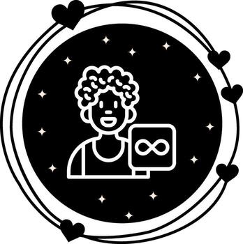 User Infinity Streamlined Flat Design Feature vector