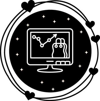 mi comercio analítica estilizado digital gráfico diseño vector