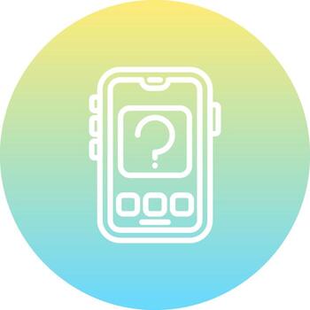 Mobile Question Custom Digital Art Design vector