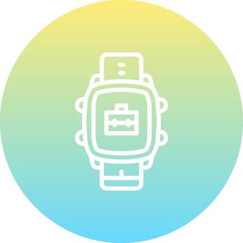 Smart Watch Briefcase Stylish Mobile App Feature vector
