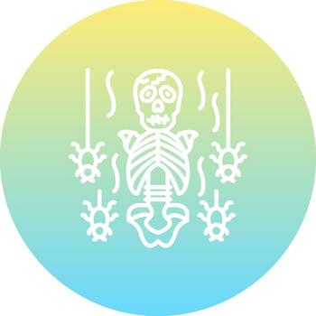 Skeleton Torso Advanced Web Graphic Symbol vector