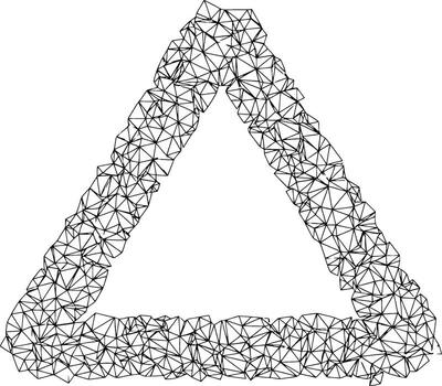 PrintTriangle Frame with Geometric Line Pattern Abstract Ornamental Design vector