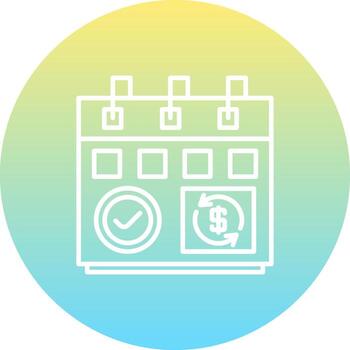 Subscription Model Clear User Interface Graphic vector