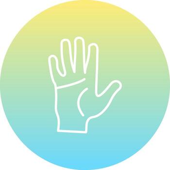 mano dinámica visual gráfico formar vector