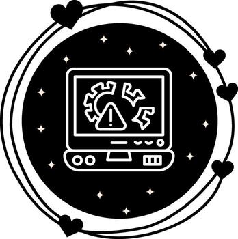 Digital Disruption Streamlined Flat Design Feature vector