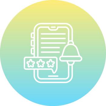 Review Notification Compact Branding Graphic Asset vector