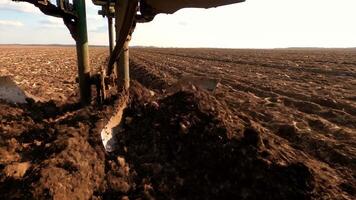 Plowing Open Soil During Springtime on a Large Farm in the Midwest video