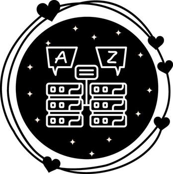 Relational Database Modern Digital Graphic Symbol vector