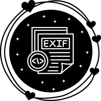 exif compacto marca diseño activo vector