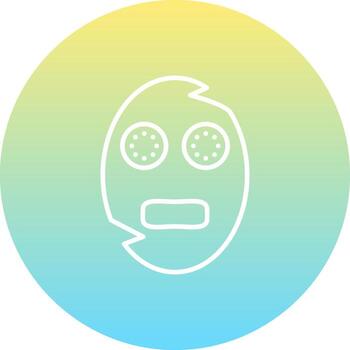 Clay Mask Streamlined Visual Branding Symbol vector