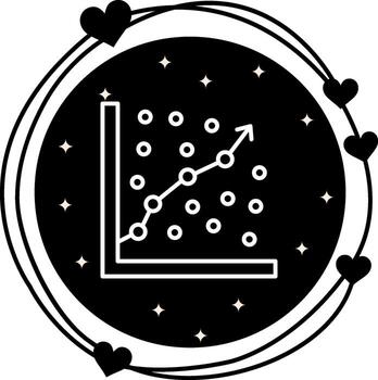 Regression Analysis Distinctive Mobile App Symbol vector