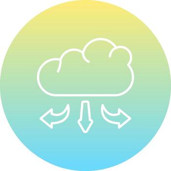 Cloud Integration Sharp User Interface Sketch vector