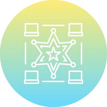 Star Flow Structured Graphic Layout vector