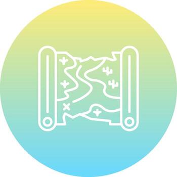 Treasure Map Consistent UI Element vector