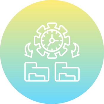 Time Management Balanced User Interface Element vector