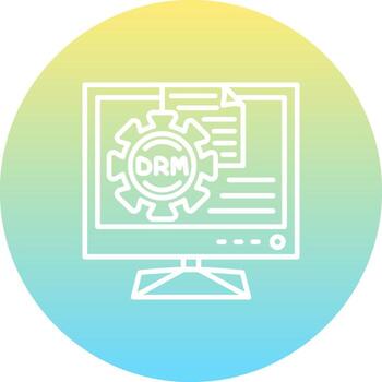 Digital Right Management Layered Product Design Layout vector