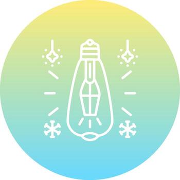 Light Bulb Streamlined Visual Branding Symbol vector