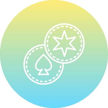 póker monedas avanzado ui gráfico diseño vector