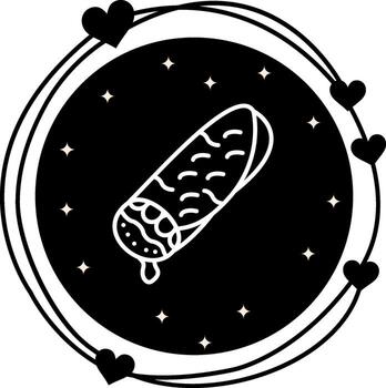 Burrito Functional User Interface Graphic vector