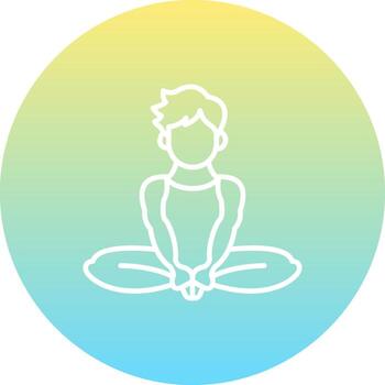 Bound Angle Pose Unique Minimal Graphic Shape vector