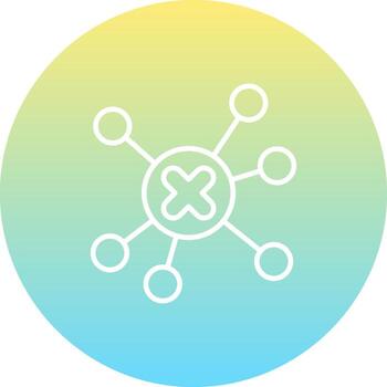 Wrong Networking Structured Digital Art Element vector