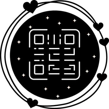 qr código en capas producto gráfico diseño vector