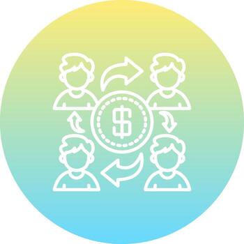 Money Distribution Sharp Creative Design Object vector