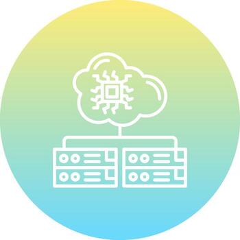 Cloud Server Optimized Mobile Graphic Element vector