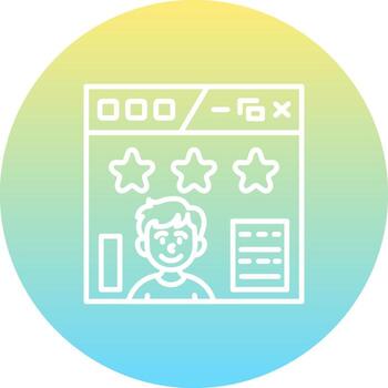 User Ratings Sharp Creative Design Object vector