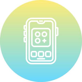 Mobile App Streamlined Visual Branding Symbol vector