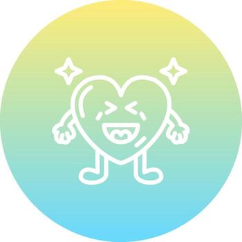 Laughing Heart Balanced User Interface Element vector