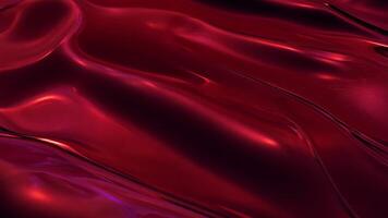 abstrakt animering som visar strömmande röd material yta video