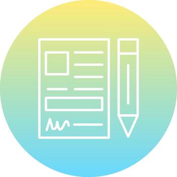 Contract Distinctive Branding Visual Symbol vector