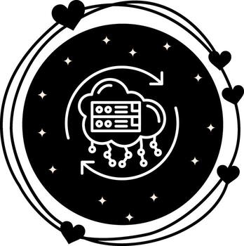 nube apoyo elegante visual diseño formar vector