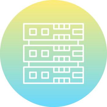 Database Concise Modern Design Sketch vector