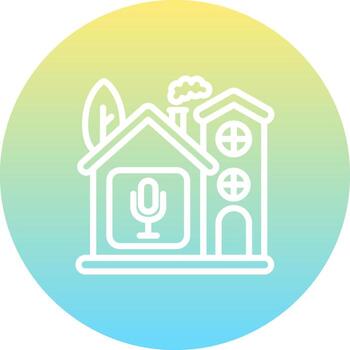 hogar micrófono claro usuario interfaz gráfico vector