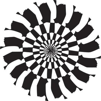 Abstract geometric pattern with vibrant color accent vector