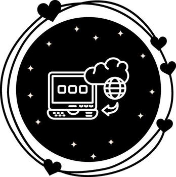 Cloud Computing Platform Professional Digital Design Symbol vector