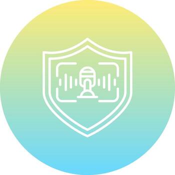 Voice Recognition Consistent UI Element vector